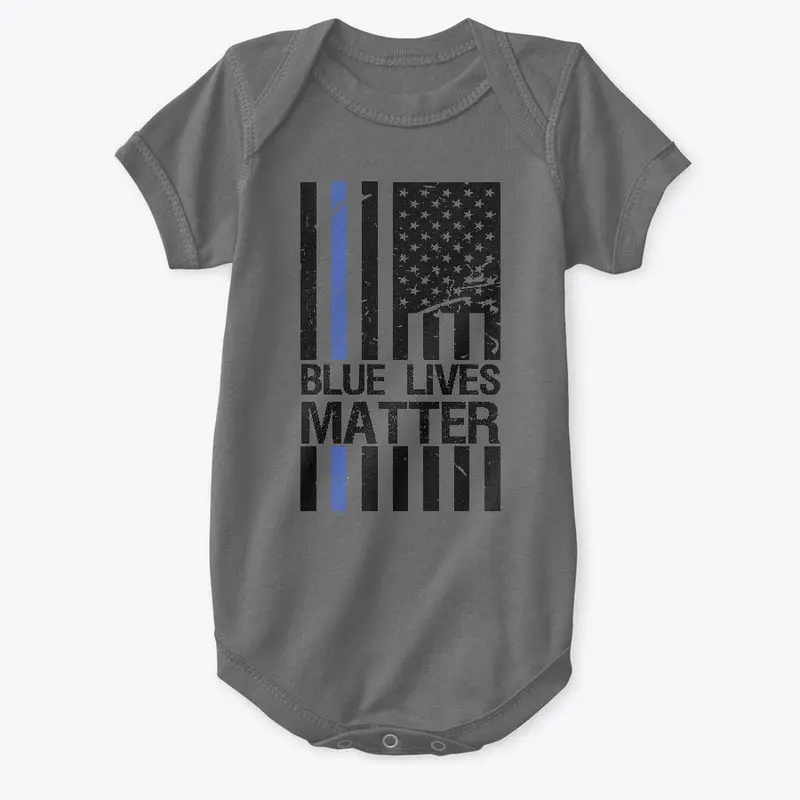 LOGOPOP Blue Lives Matter Flag