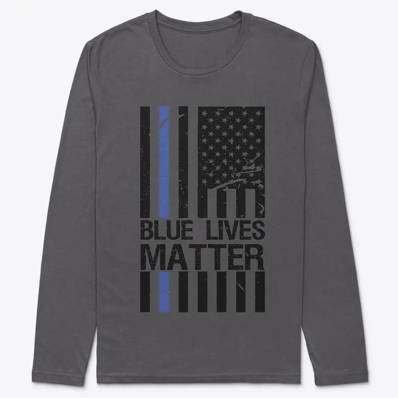 LOGOPOP Blue Lives Matter Flag