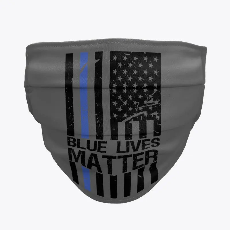 LOGOPOP Blue Lives Matter Flag